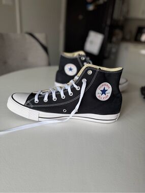 Converse High Top Sneakers - Black with White Trim